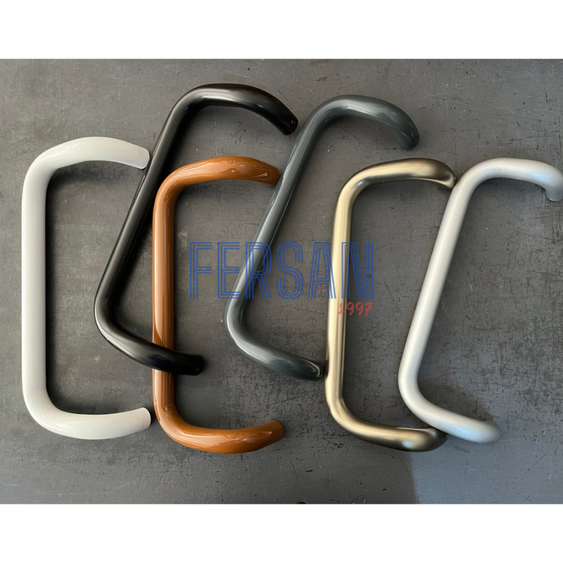 Alüminyum Çift Taraflı Kıvrık Kapı Kolu (20-30-40 Cm)