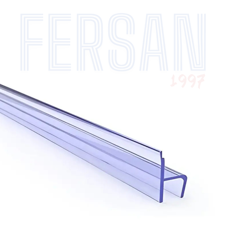 10 MM KÜÇÜK H PLASTİK ŞEFFAF CAM BALKON FİTİLİ
