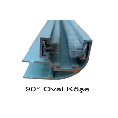 8 MM KÖŞE 90 DERECE ALÜMİNYUM CAM BALKON FİTİLİ