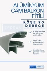 8 MM KÖŞE 90 DERECE ALÜMİNYUM CAM BALKON FİTİLİ