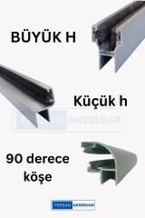 8 MM KÖŞE 90 DERECE ALÜMİNYUM CAM BALKON FİTİLİ
