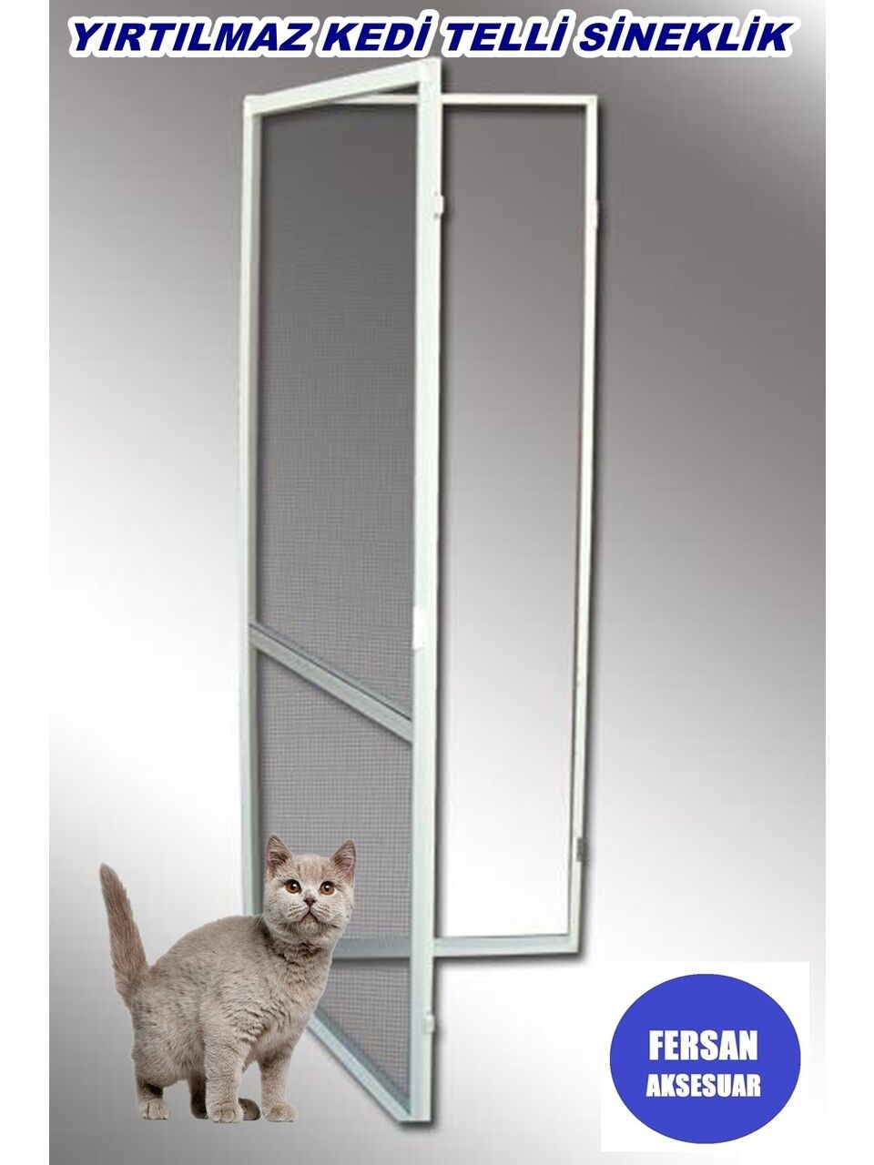 KEDİ TELLİ MENTEŞELİ KAPI SİNEKLİK