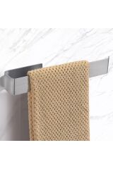 Banyo Askısı – Kaliteli Paslanmaz Çelik Havluluk & Kağıt Peçetelik | Yapışkanlı ve Delme Gerektirmez