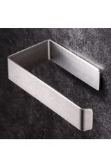 Paslanmaz Çelik Tuvalet Kağıtlığı – Vidasız Montaj, Delme Gerektirmez, Yapışkanlı